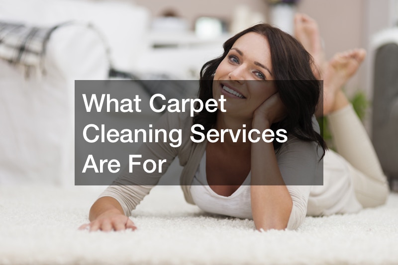 What Carpet Cleaning Services Are For