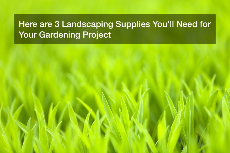 Here are 3 Landscaping Supplies You’ll Need for Your Gardening Project