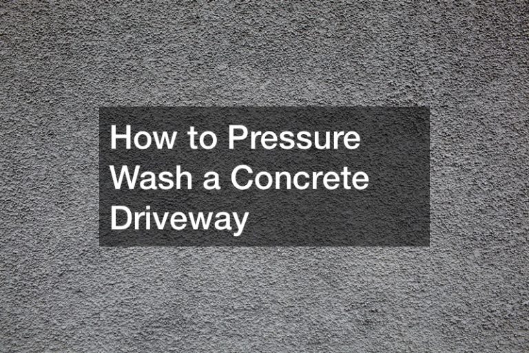 How to Pressure Wash a Concrete Driveway