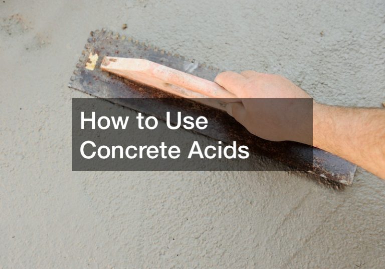 How to Use Concrete Acids