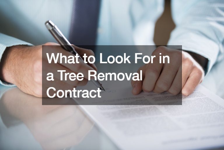 What to Look For in a Tree Removal Contract